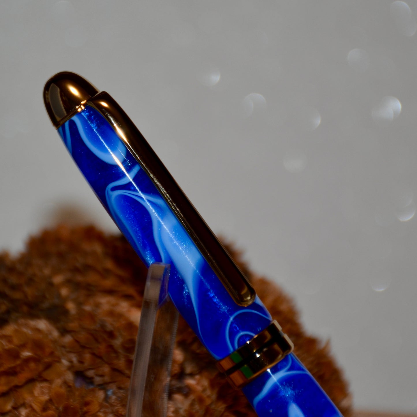 Designer Ballpoint (Blue Swirl)