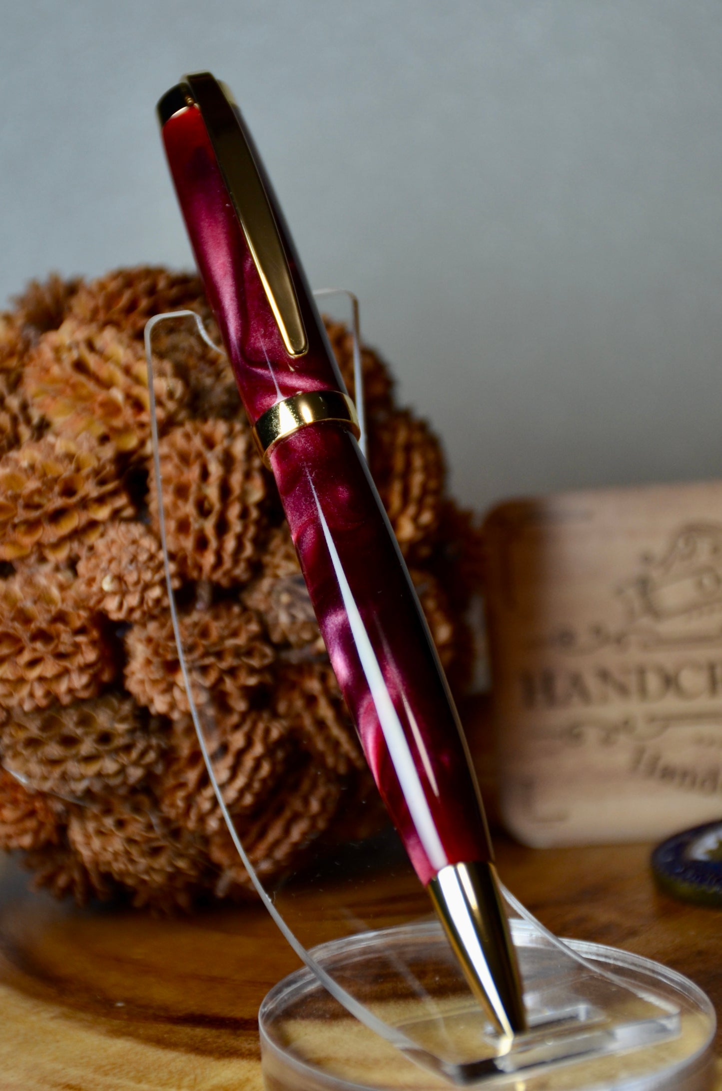 Graduate twist Gold (Raspberry Marble)