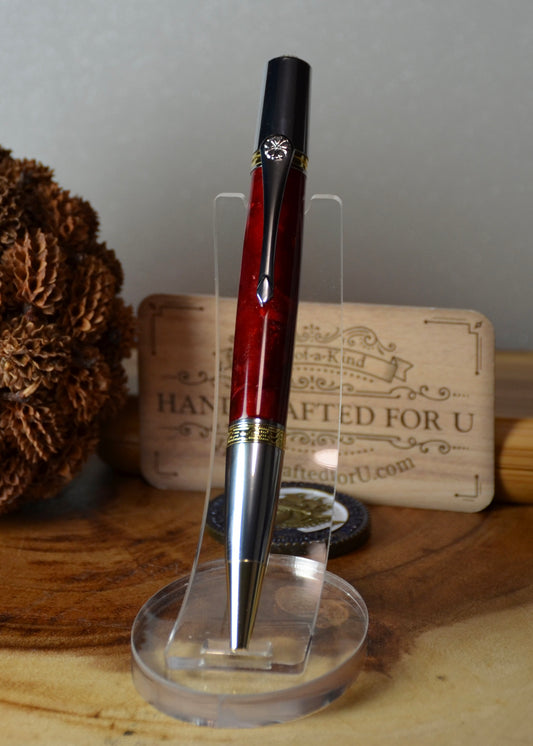 Gallant Ballpoint Twist Gold & Chrome (Black Cherry Ice)