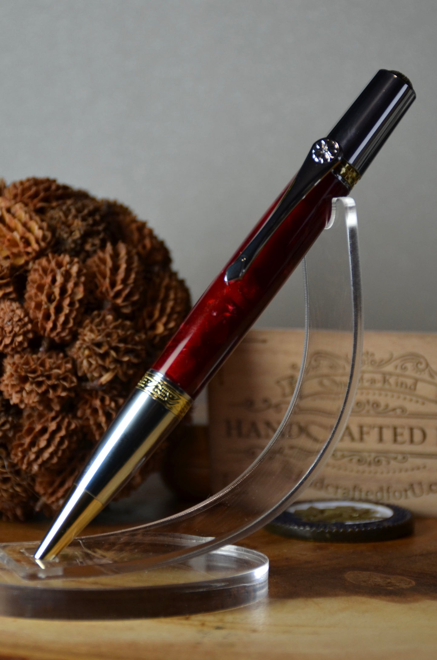 Gallant Ballpoint Twist Gold & Chrome (Black Cherry Ice)
