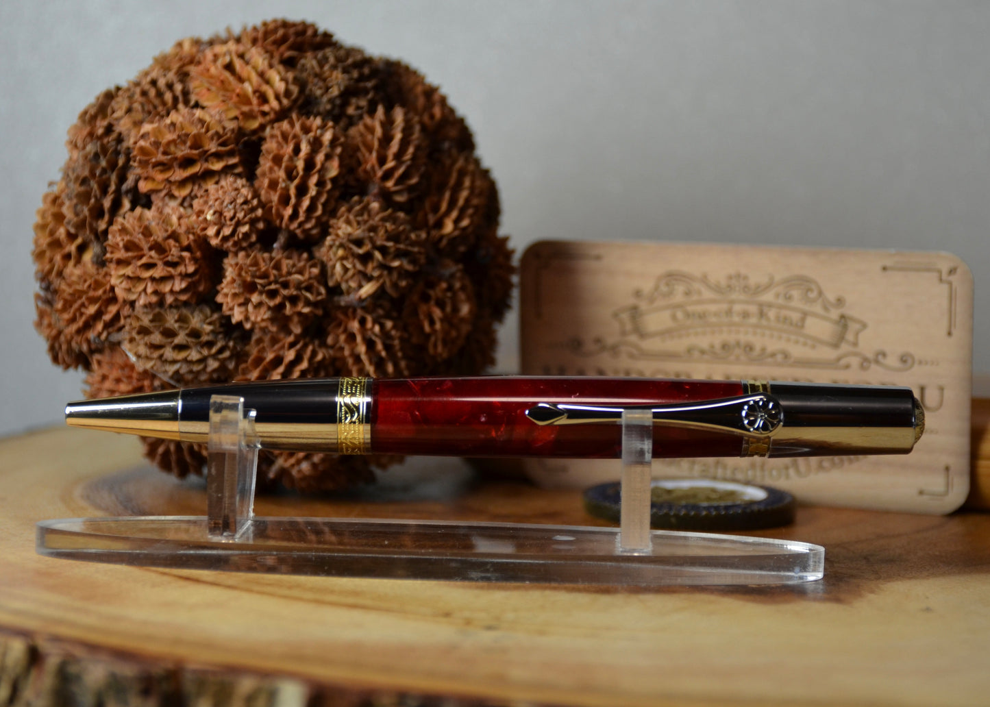 Gallant Ballpoint Twist Gold & Chrome (Black Cherry Ice)