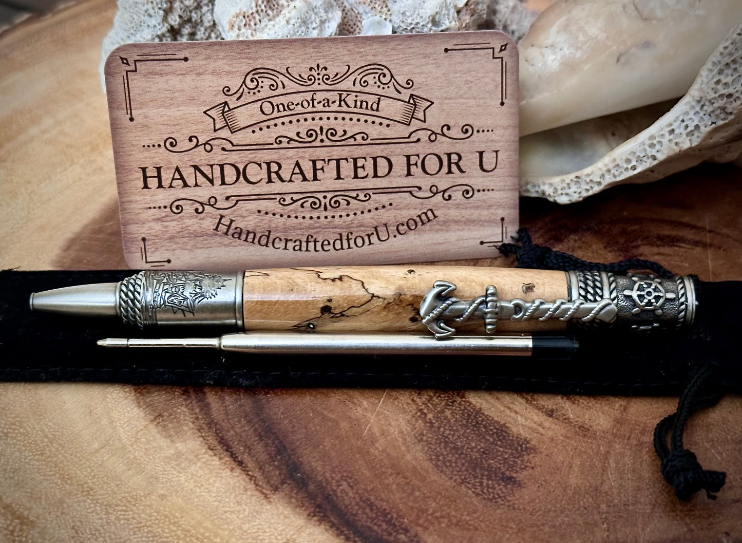 Nautical Antique Pewter (Spalted Tamarind)