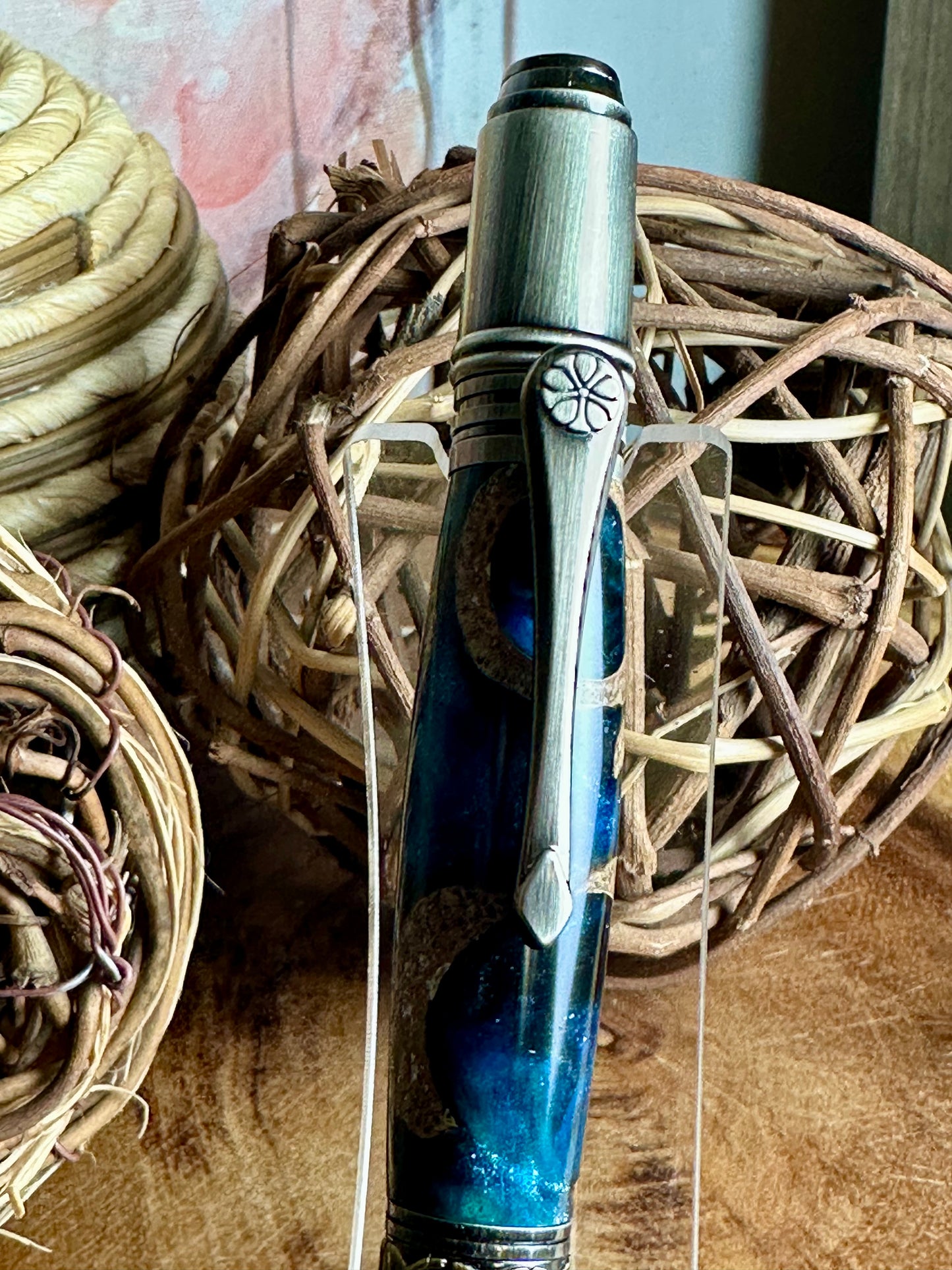 Steampunk (Bronze & Blue and Black Acorn Caps)