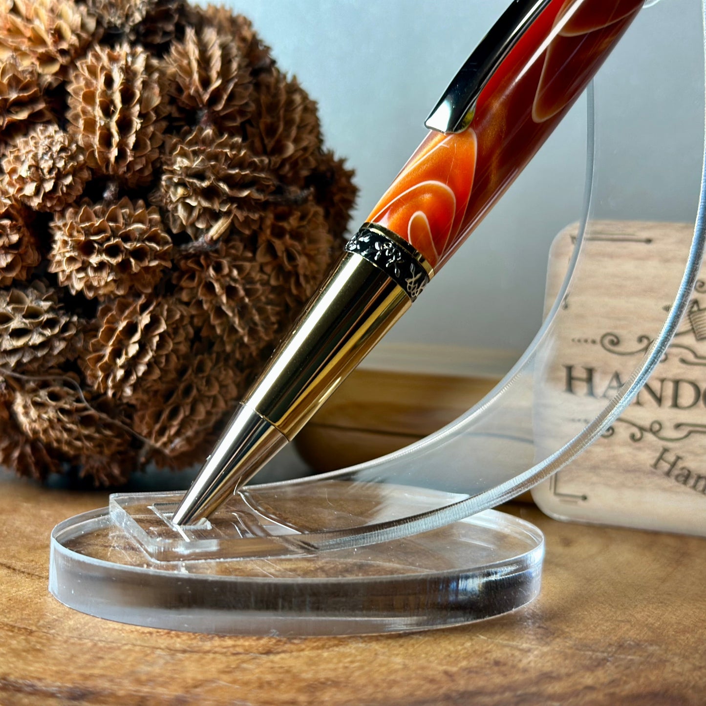 Aero Ballpoint Titanium Gold & Palladium (Lava Bright Classic and Gold Acrylic)