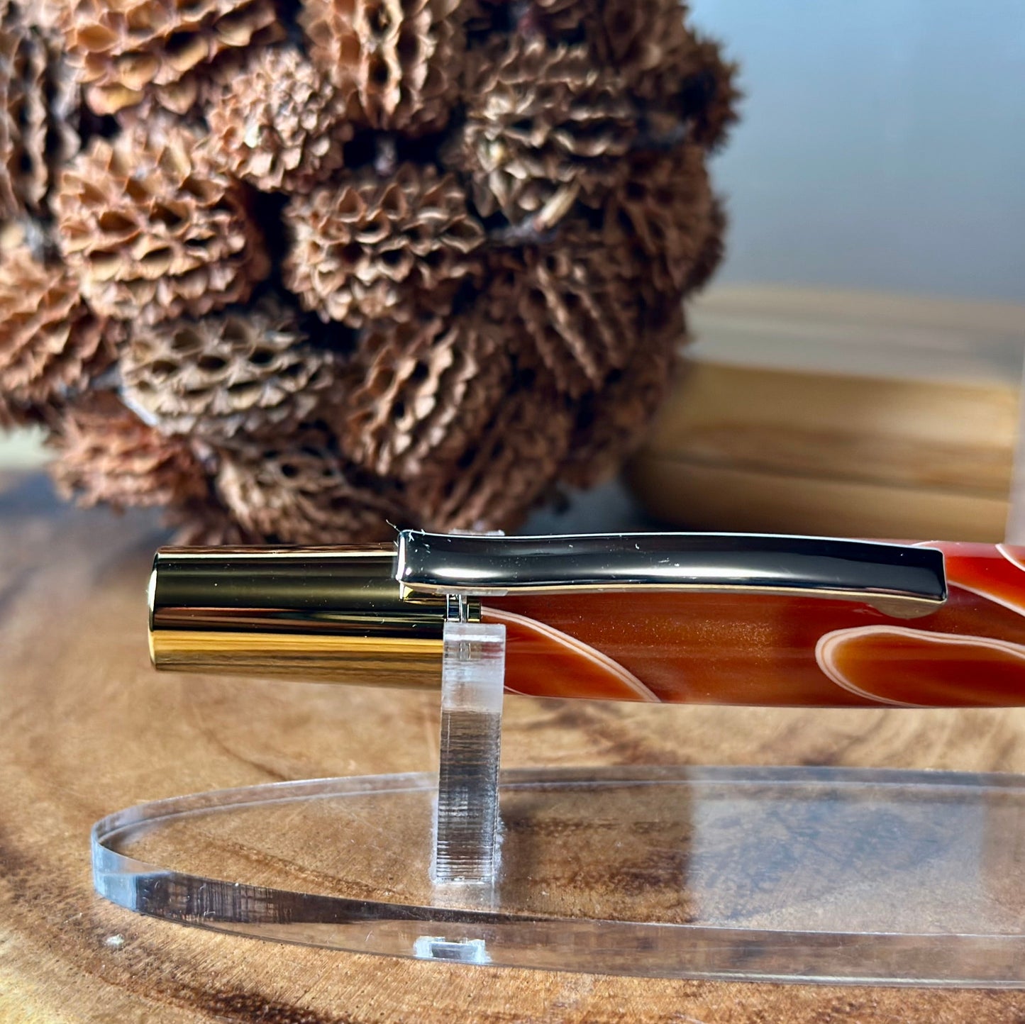 Aero Ballpoint Titanium Gold & Palladium (Lava Bright Classic and Gold Acrylic)