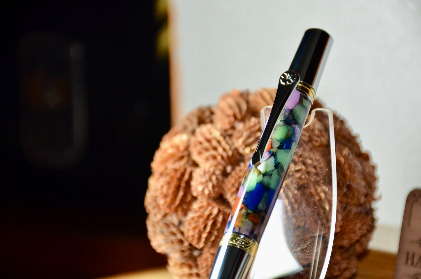 Gallant Ballpoint Twist Gold & Chrome (Abalone Quartz)