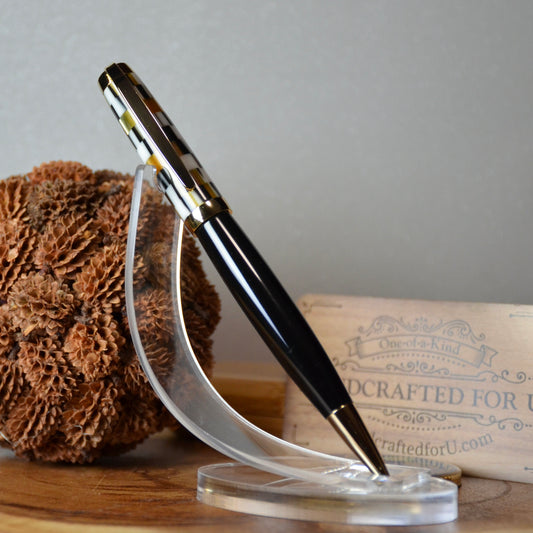 Graduate twist Gold (Black, White and Gold Mosaic)