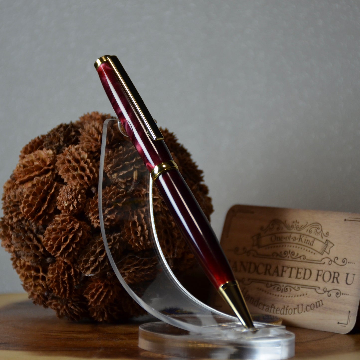 Slimline Gold & Black (Raspberry Marble)