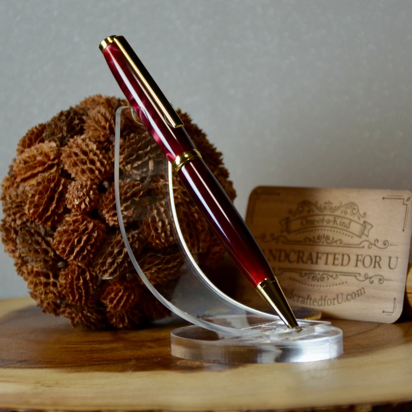 Slimline Gold & Black (Raspberry Marble)