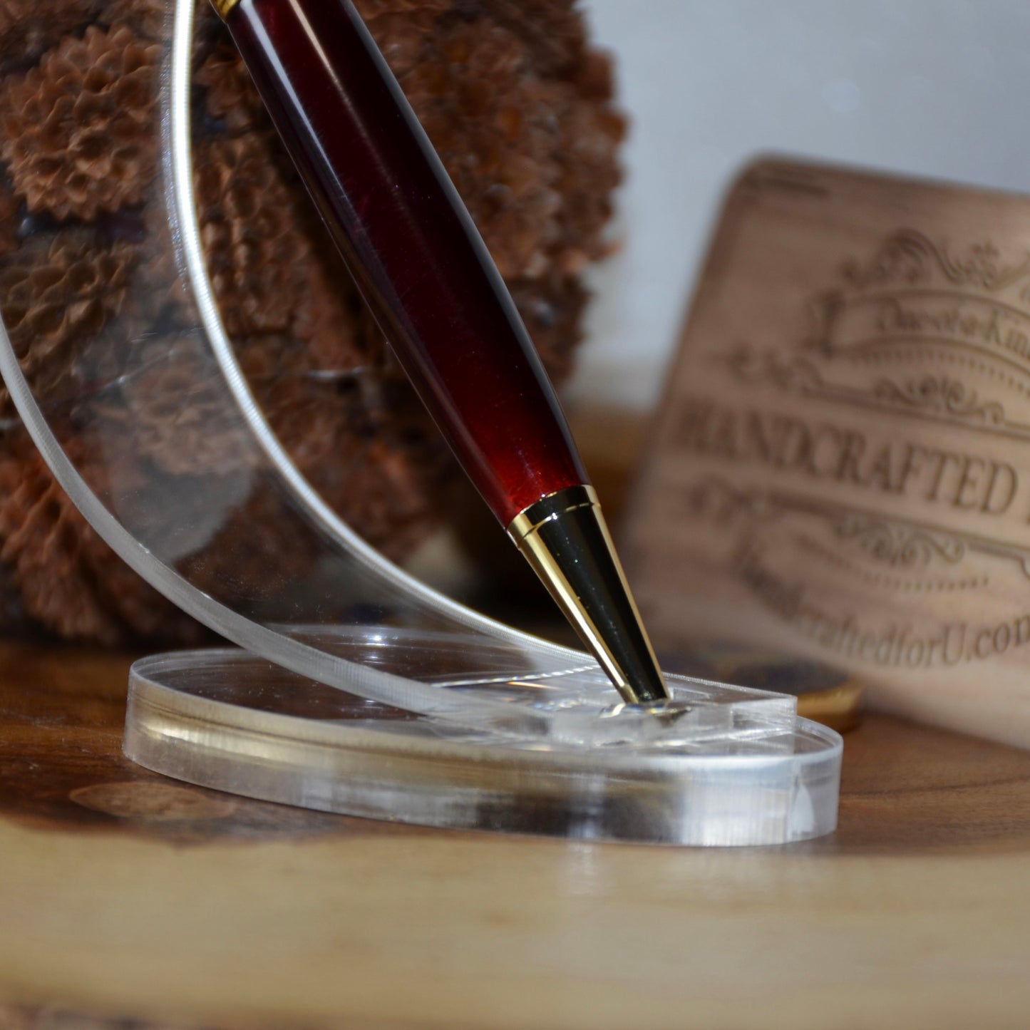 Slimline Gold & Black (Raspberry Marble)