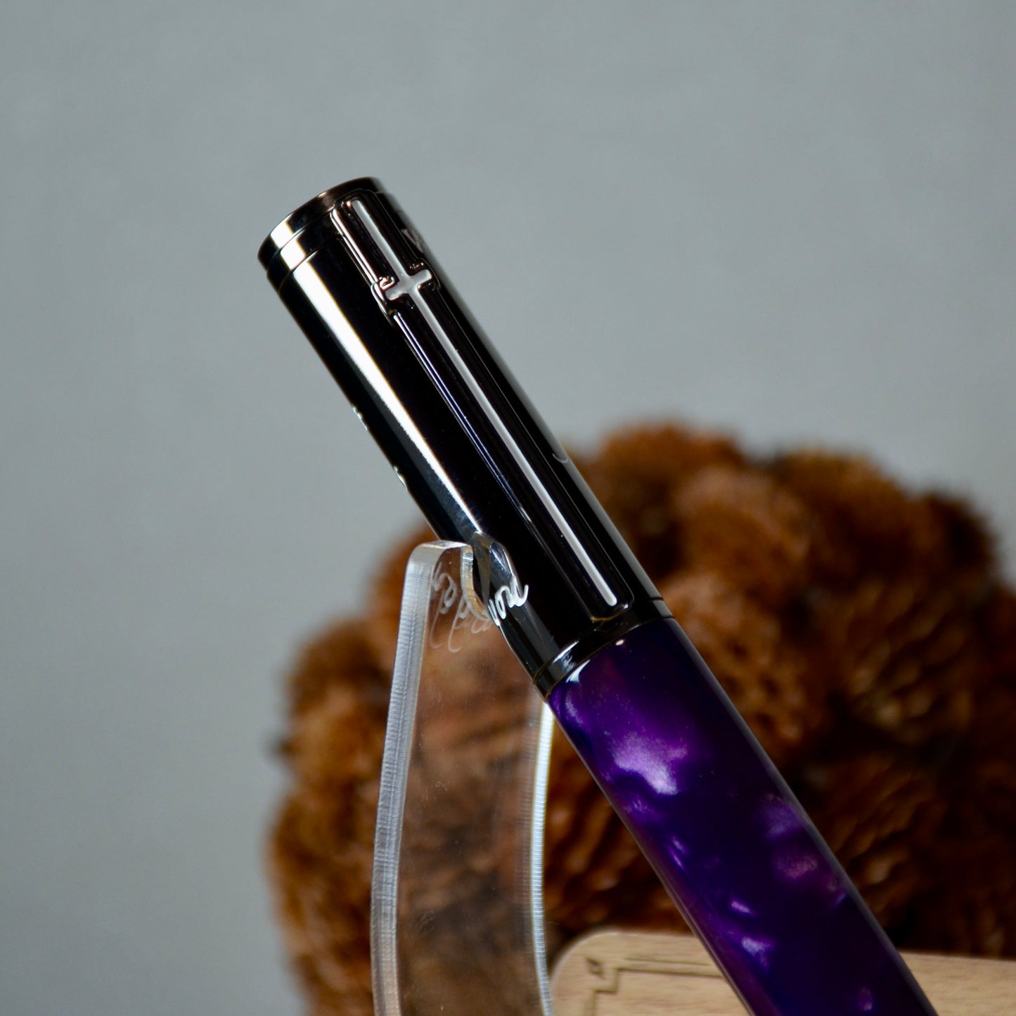 Foot Prints in the Sand Gun Metal (Aqua Bright  Purple and Silver)